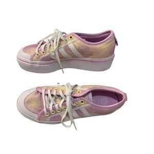 Adidas | Nizza lilac bliss platform shoes size 8
